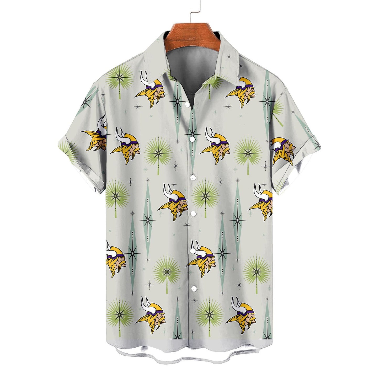 Minnesota Vikings Summer Hawaiian Shirt Logo AZBTHWS000017