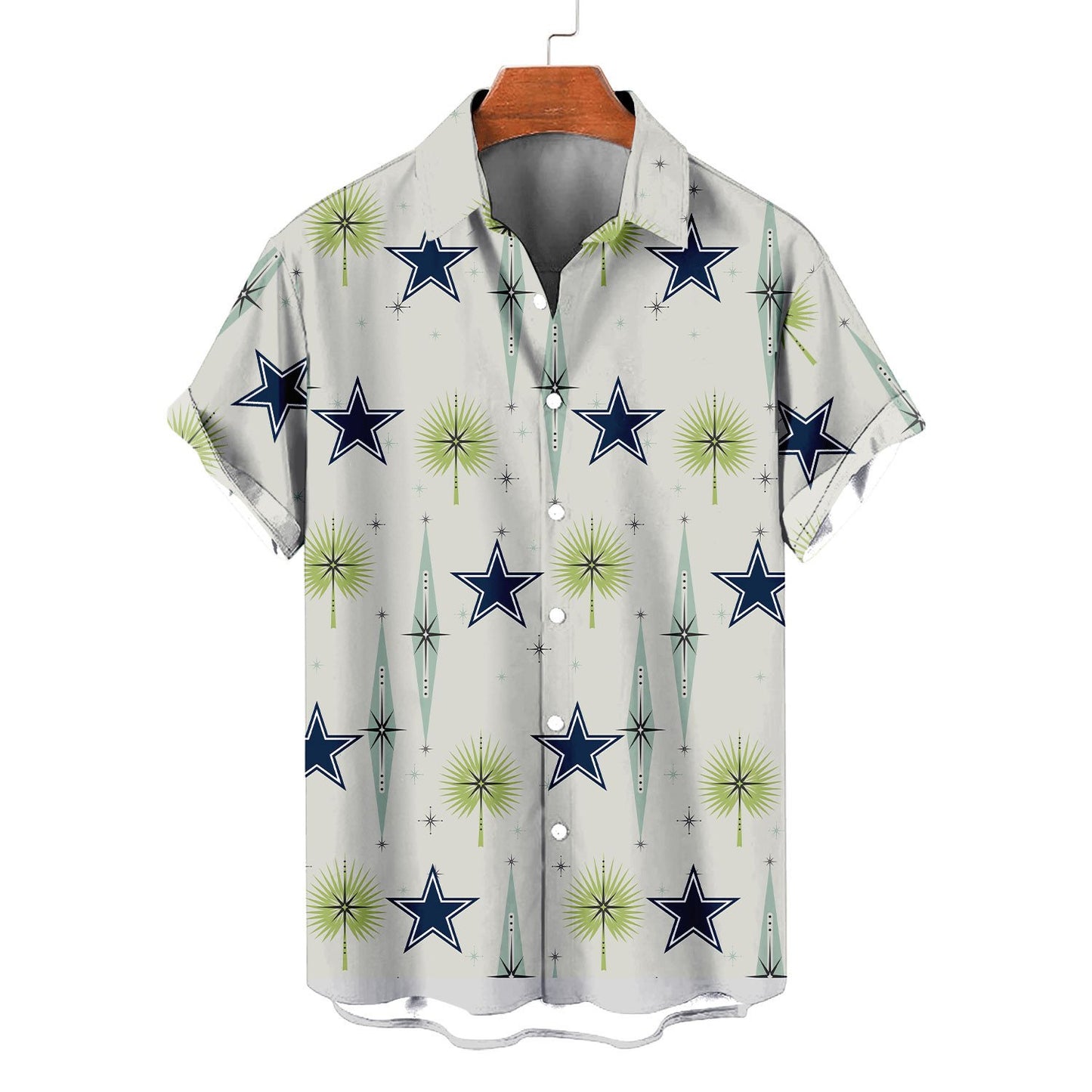 Dallas Cowboys Summer Hawaiian Shirt Logo AZBTHWS000010