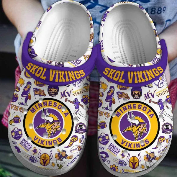 Minnesota Vikings Clogs Shoes AZBTCL000046