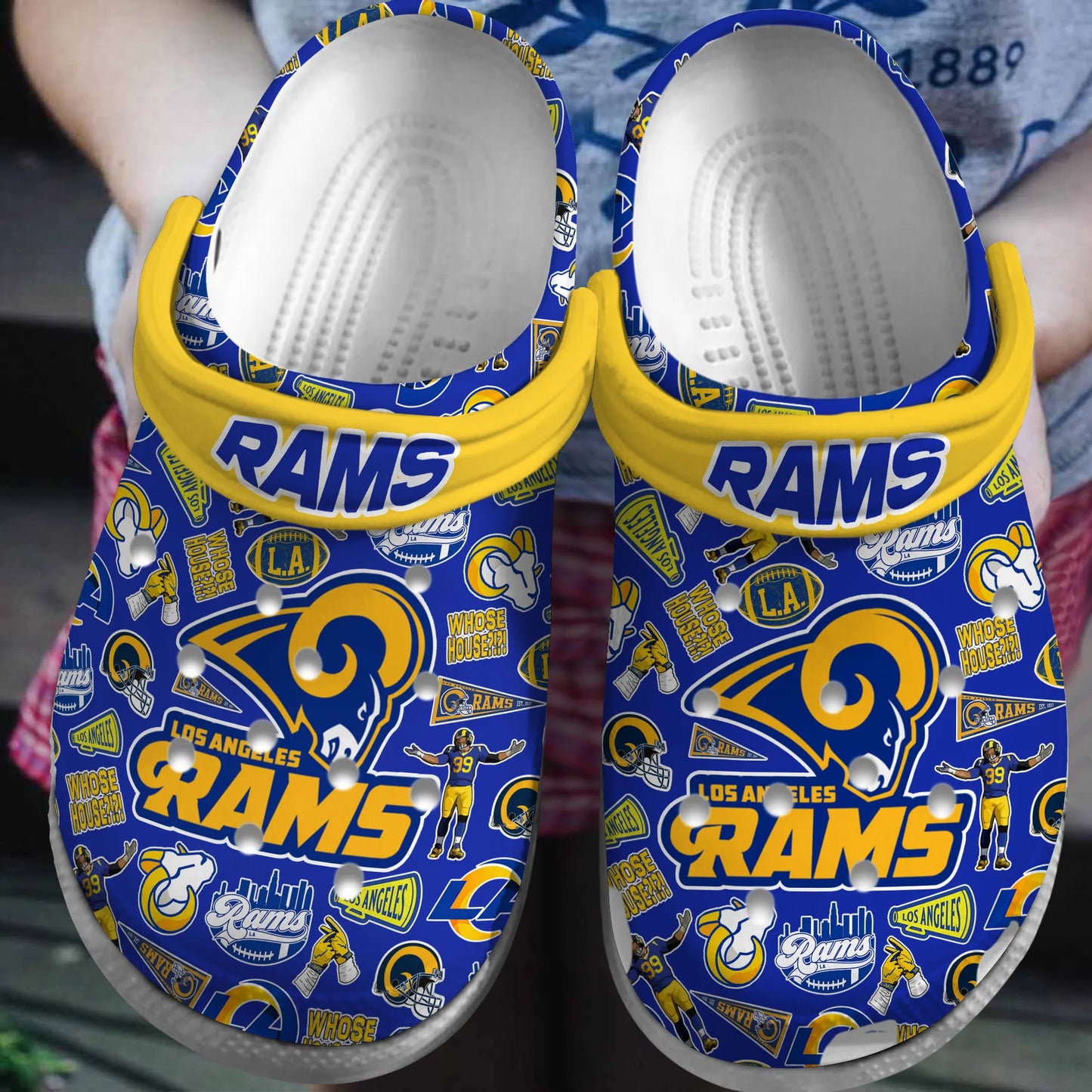 Los Angeles Rams Clogs Shoes AZBTCL000062