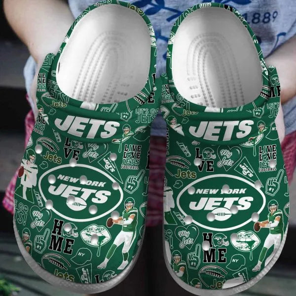 New York Jets Clogs Shoes AZBTCL000023