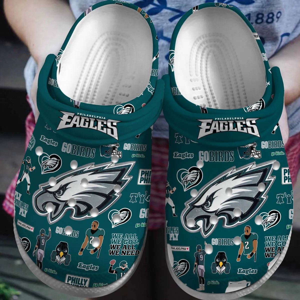 Philadelphia Eagles Clogs Shoes AZBTCL000047