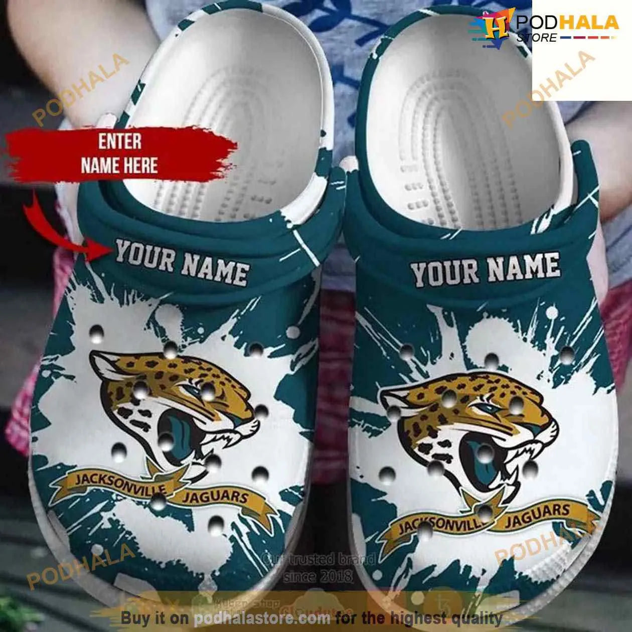 Jacksonville Jaguars Clogs Shoes AZBTCL000024