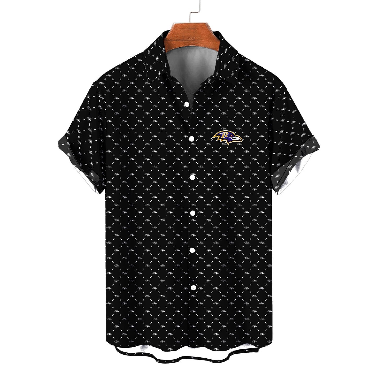 Baltimore Ravens Summer Hawaiian Shirt Logo D2 AZBTHWS000106