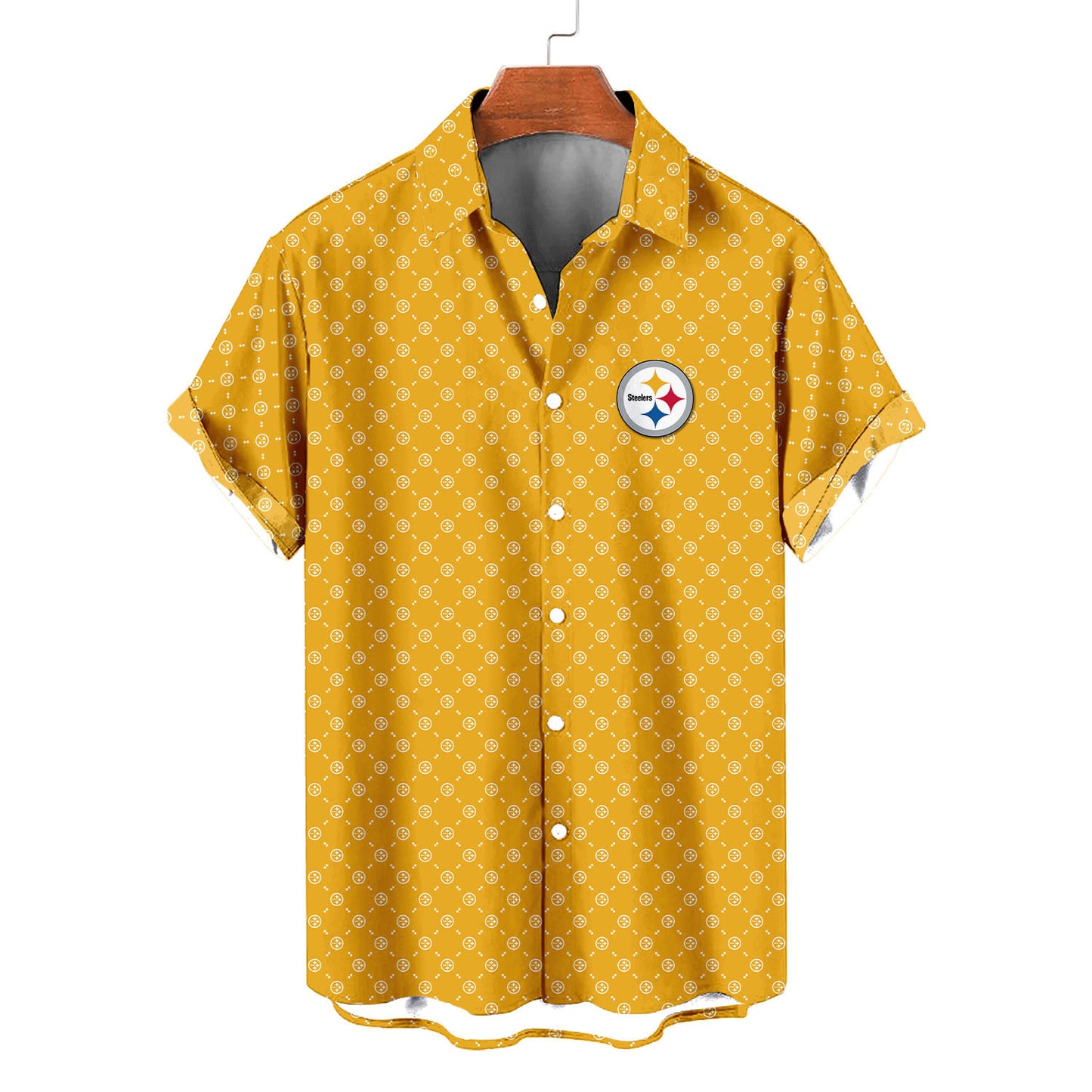 Pittsburgh Steelers Summer Hawaiian Shirt Logo D2 AZBTHWS000127