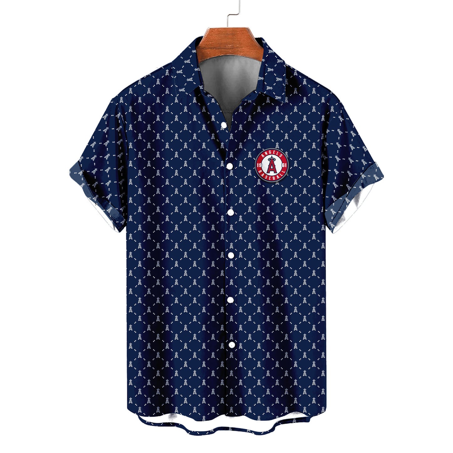 Los Angeles Angels Summer Hawaiian Shirt Logo D2 AZBTHWS000131