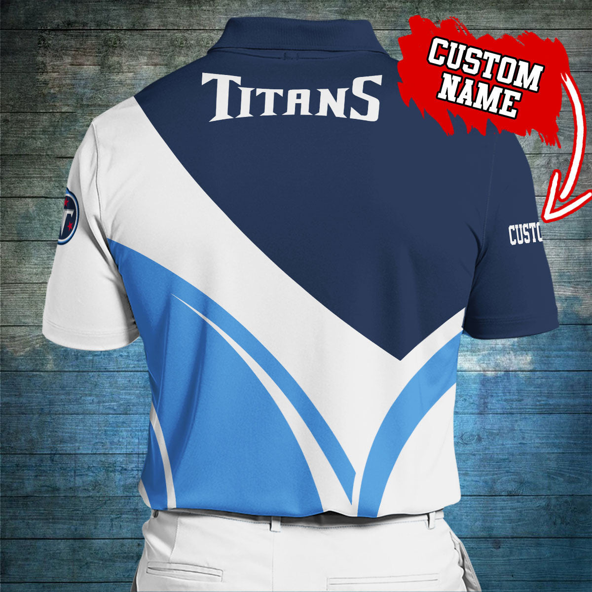 Tennessee Titans Personalized Men Polo Shirt AZBTPLS000004