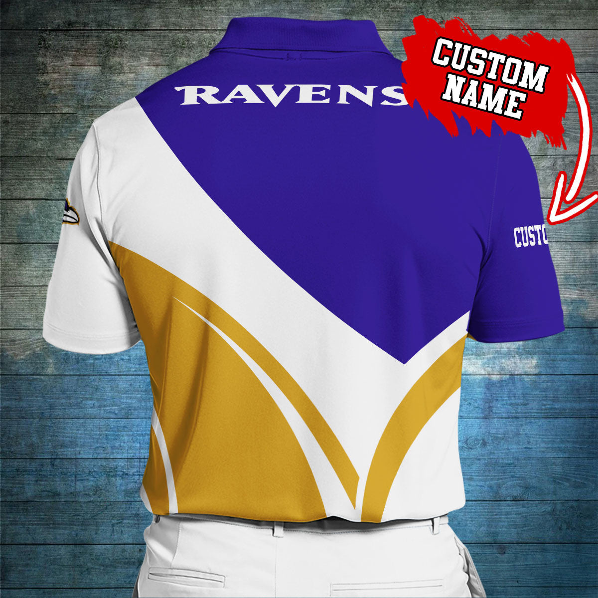 Baltimore Ravens Personalized Men Polo Shirt AZBTPLS000013