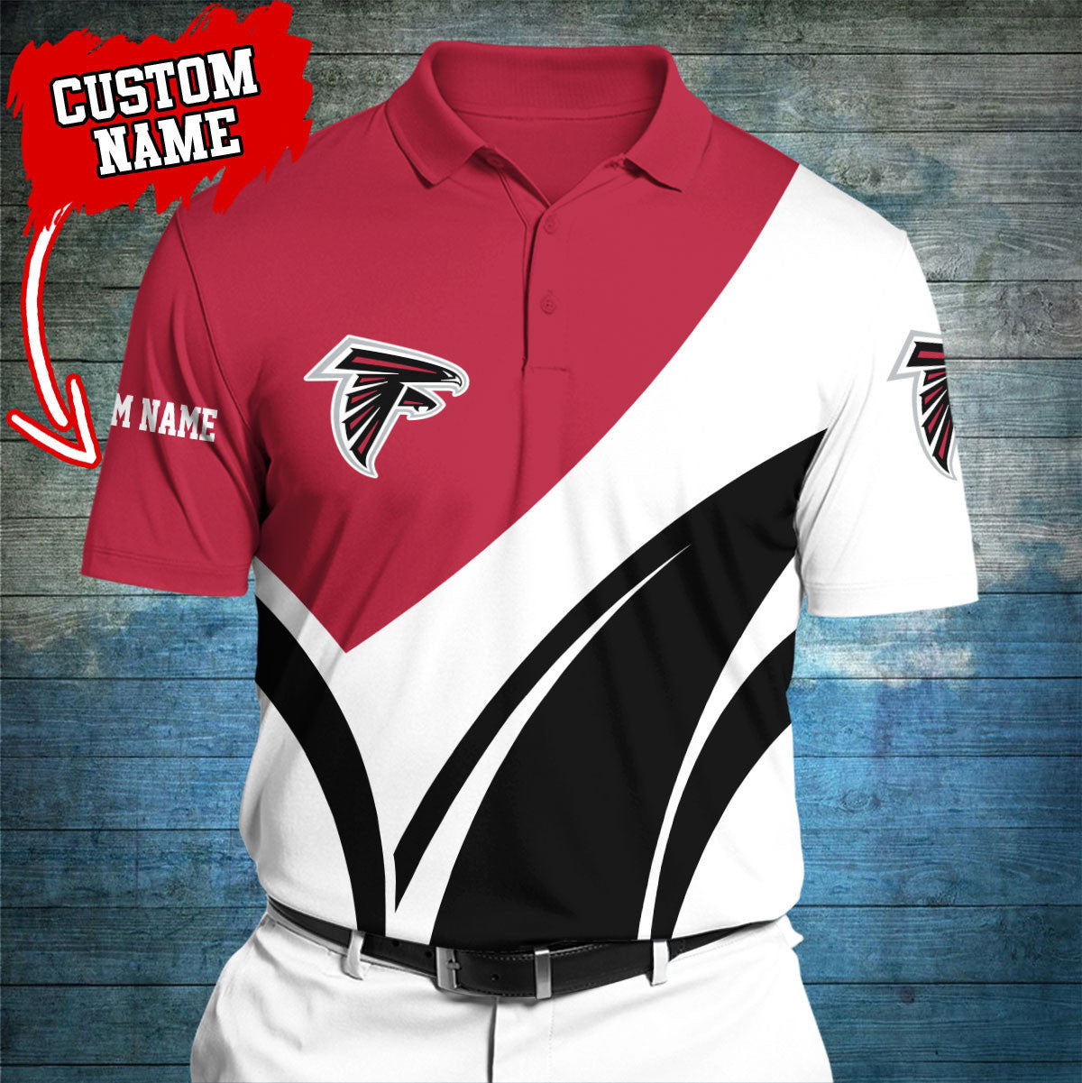 Atlanta Falcons Personalized Men Polo Shirt AZBTPLS000018