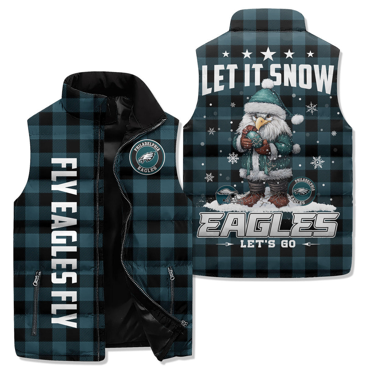 Philadelphia Eagles Premium Sleeveless Puffer Jacket New Collection AZBTSPFJ000001