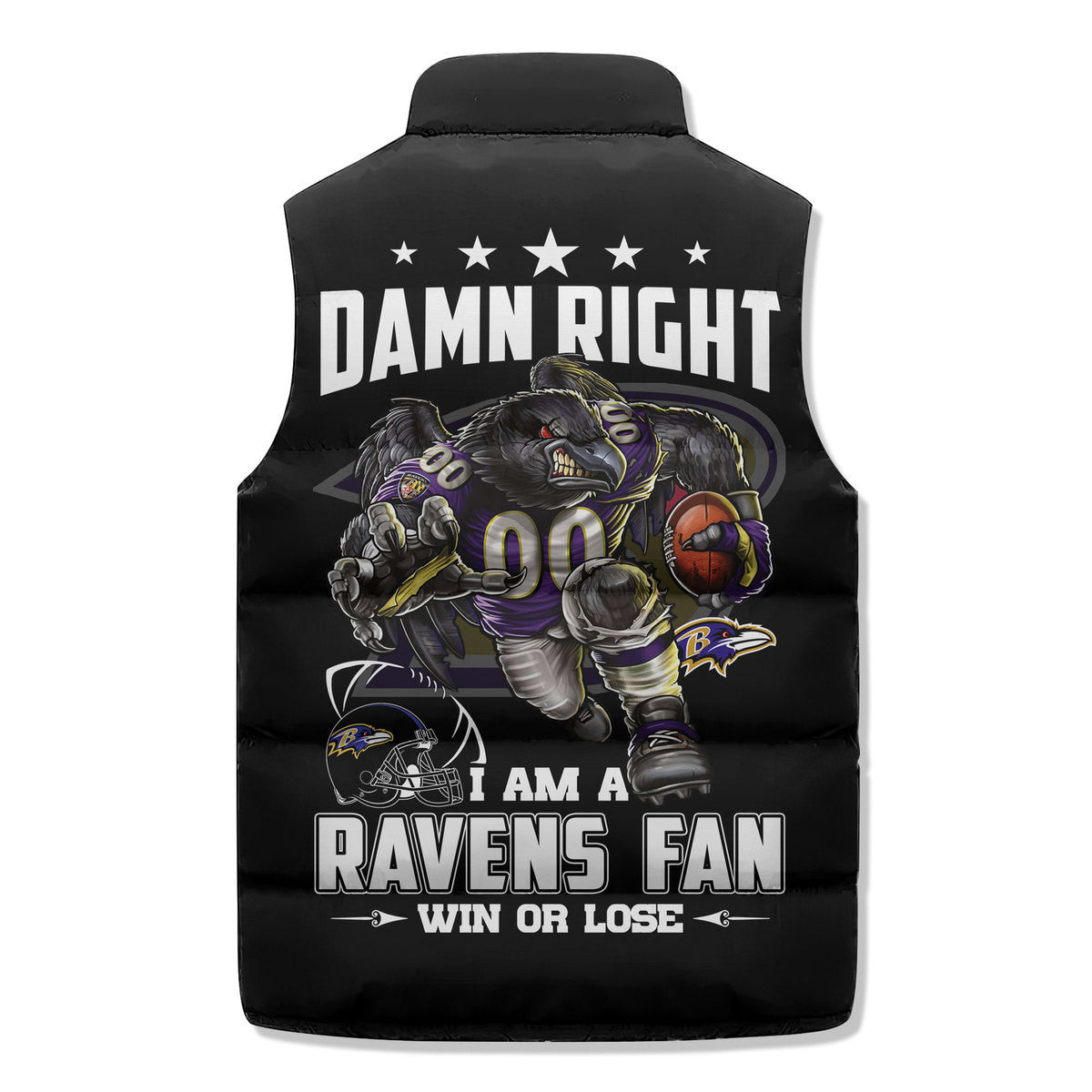 Baltimore Ravens Premium Sleeveless Puffer Jacket New Collection AZBTSPFJ000014