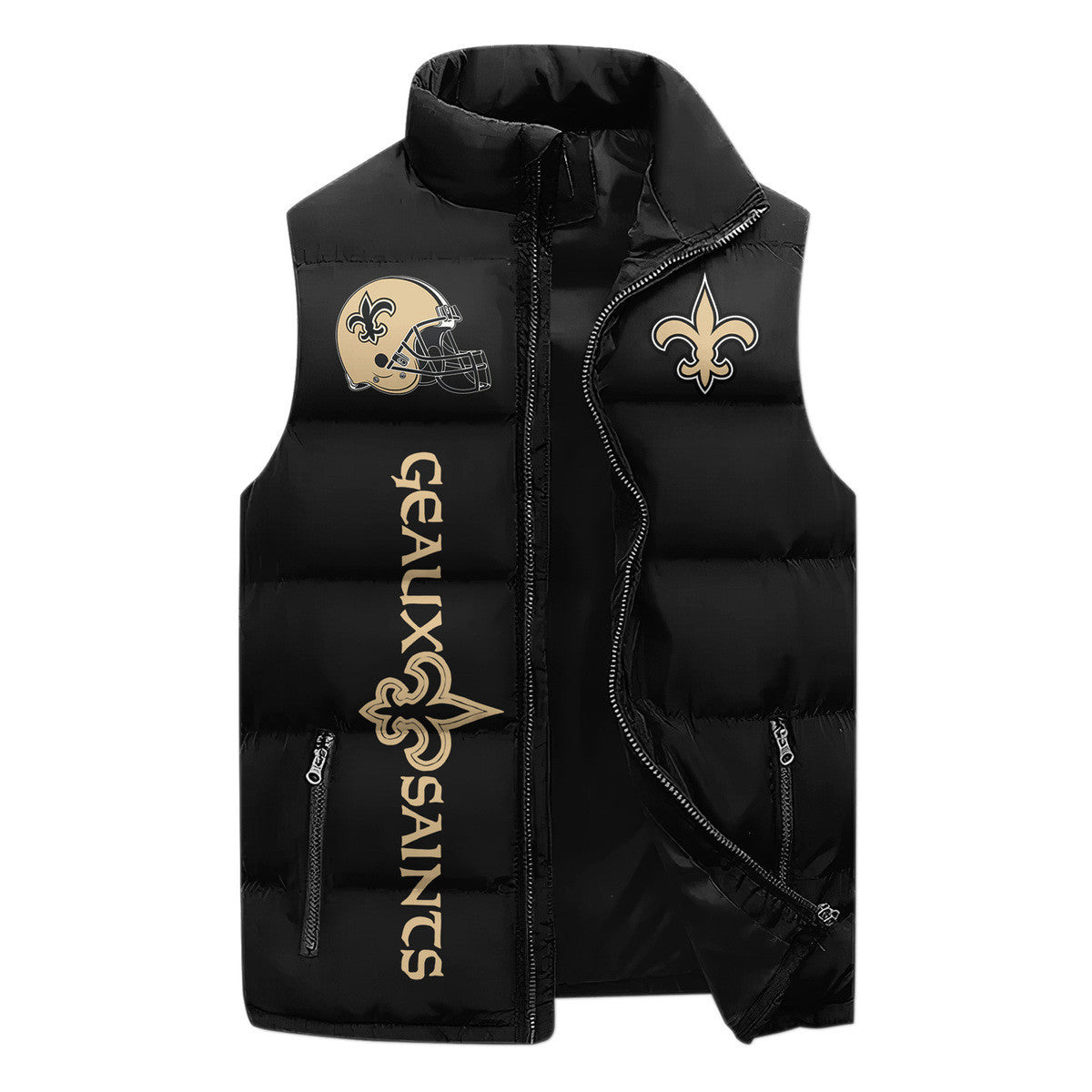 New Orleans Saints Premium Sleeveless Puffer Jacket New Collection AZBTSPFJ000020