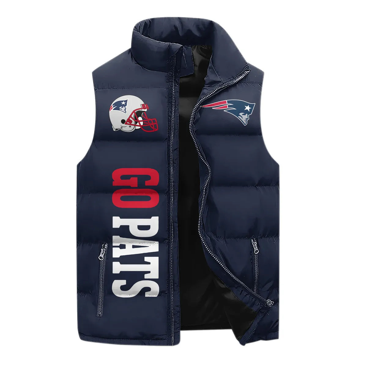 New England Patriots Premium Sleeveless Puffer Jacket New Collection AZBTSPFJ000029