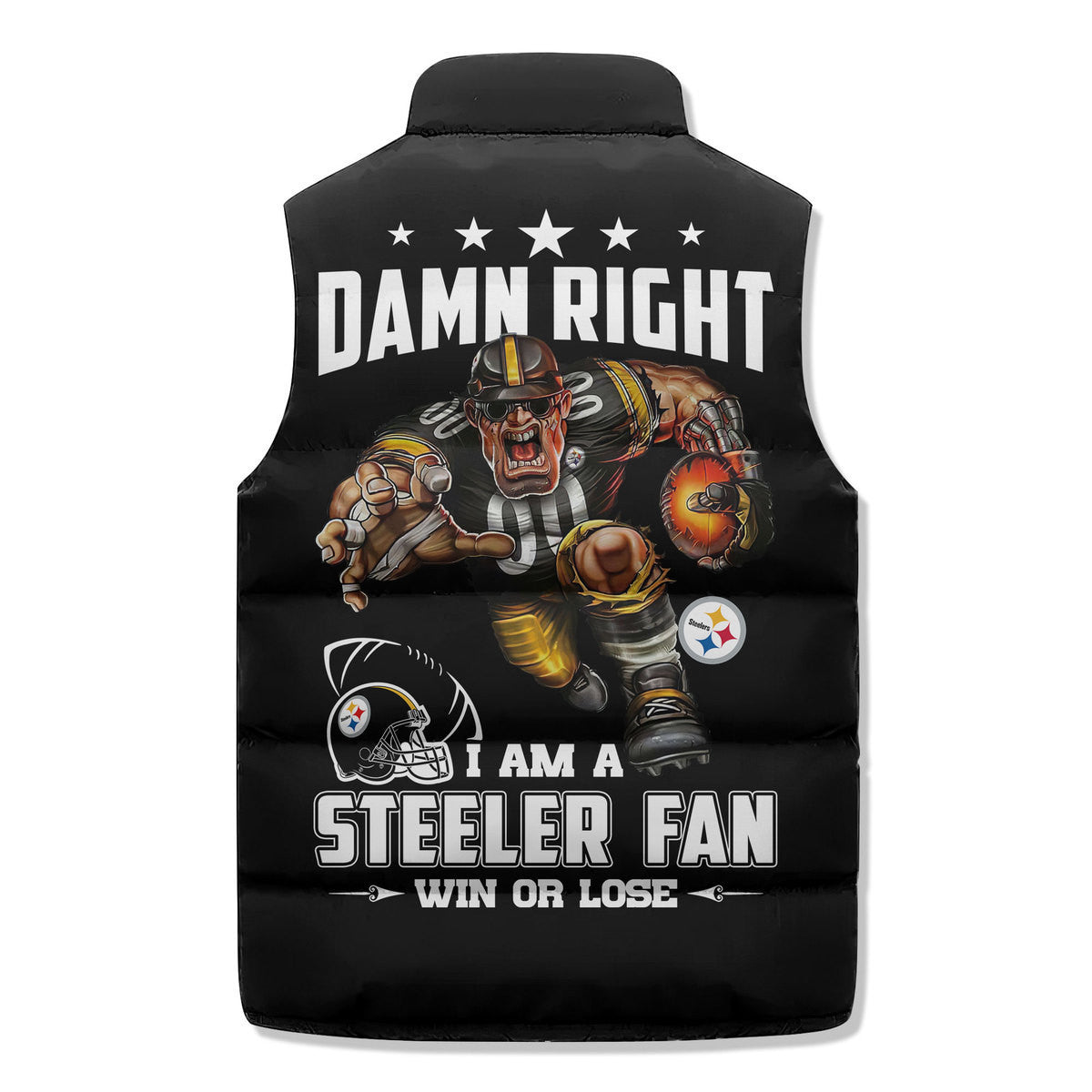 Pittsburgh Steelers Premium Sleeveless Puffer Jacket New Collection AZBTSPFJ000033