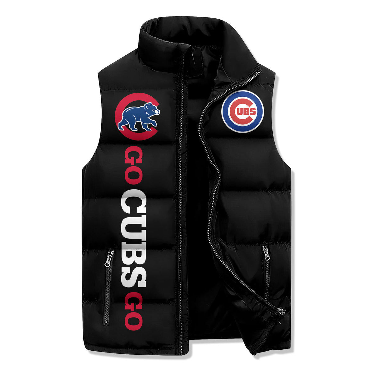 Chicago Cubs Premium Sleeveless Puffer Jacket New Collection AZBTSPFJ000075