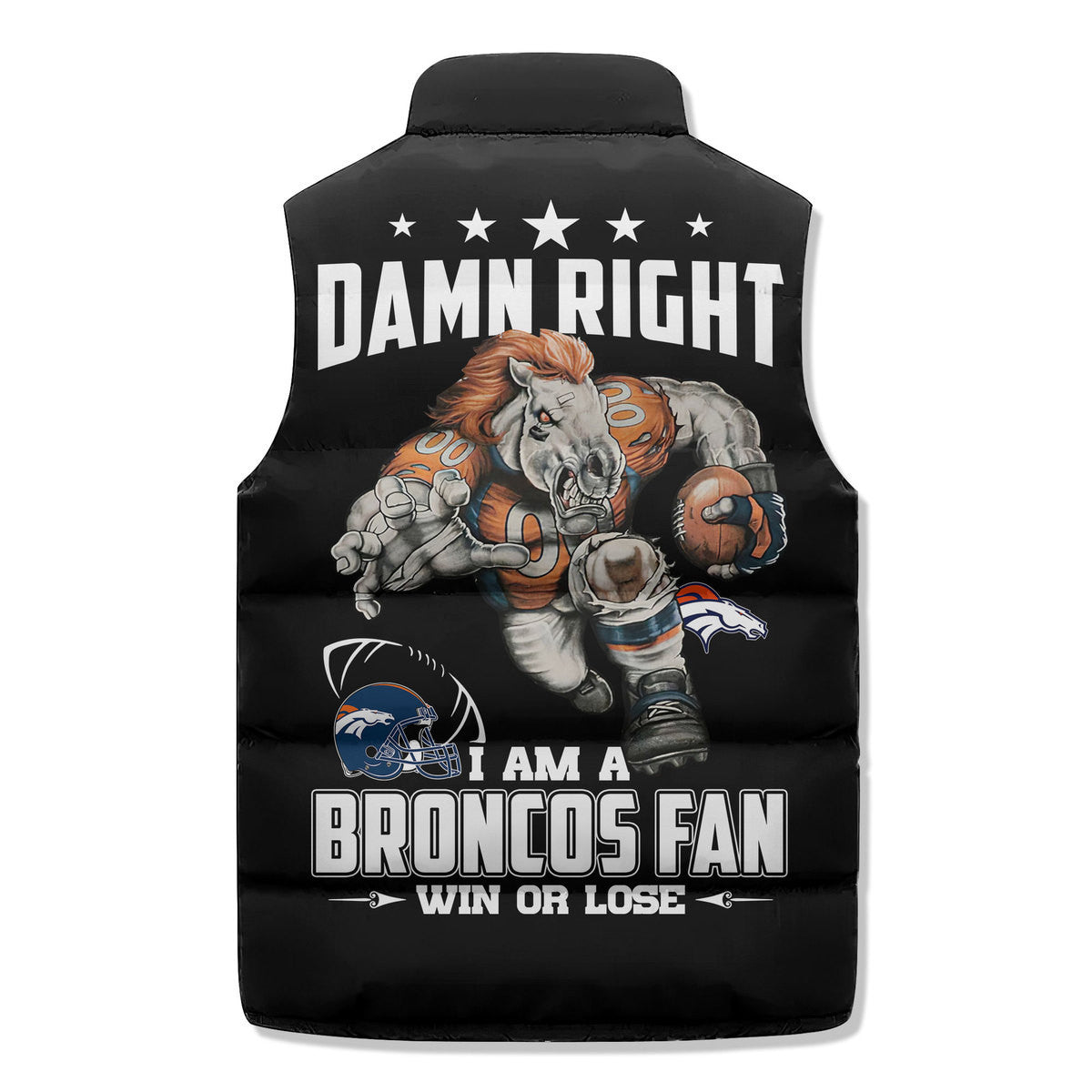 Denver Broncos Premium Sleeveless Puffer Jacket New Collection AZBTSPFJ000039