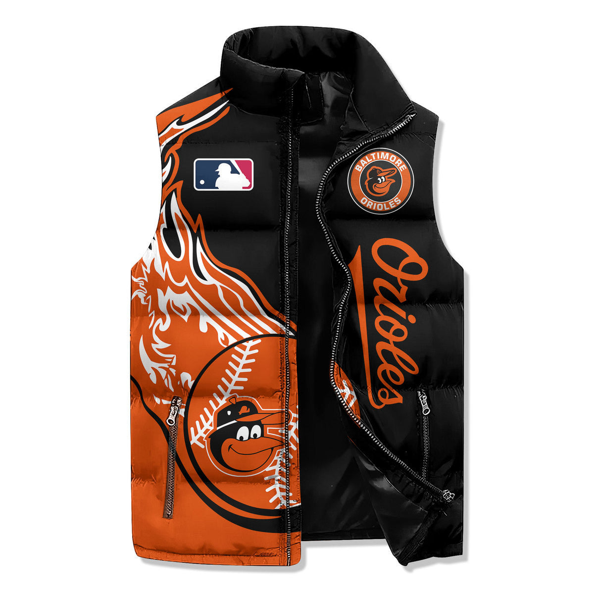 Baltimore Orioles Premium Sleeveless Puffer Jacket New Collection AZBTSPFJ000079