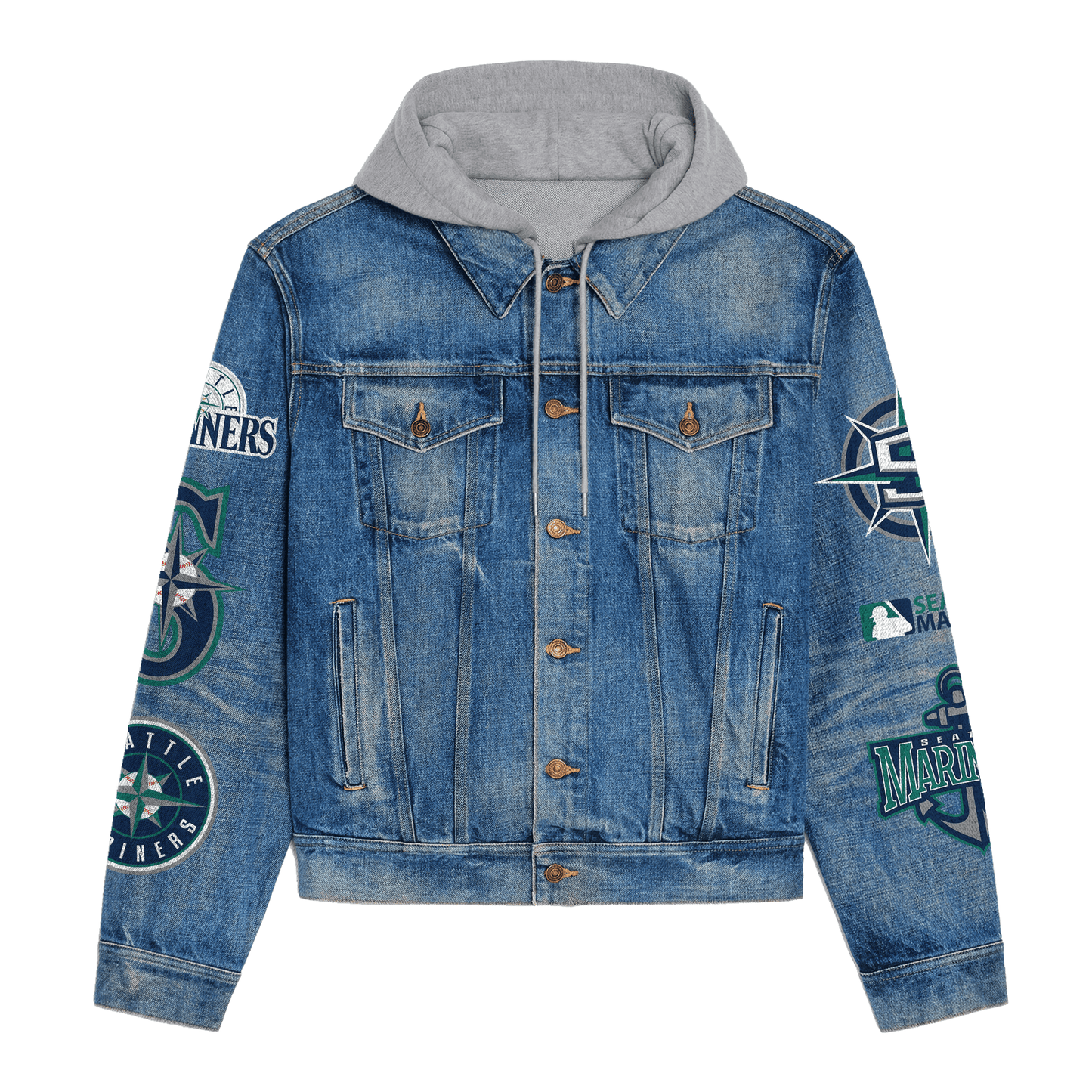 Seate Mariners Premium Hooded Denim Jacket New Collection AZBTHDJ000620