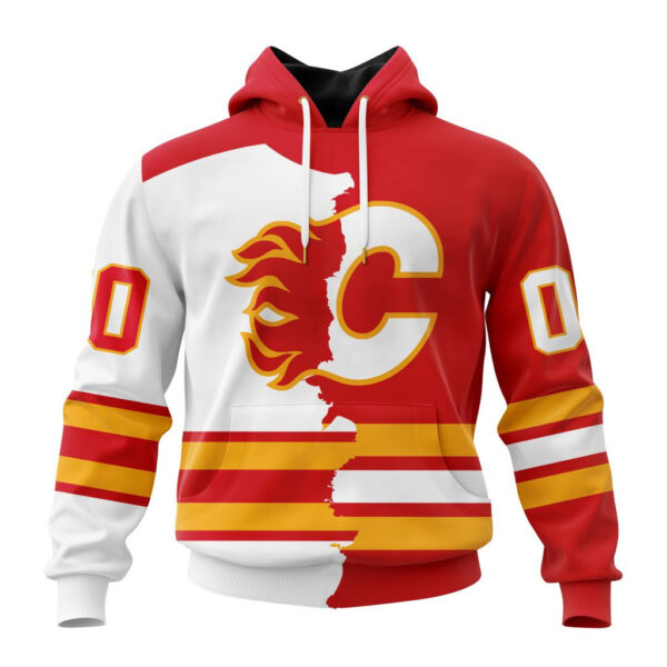 Calgary Flames New Thicken Hoodie Personalized Letters Number AZBTCMHD000153