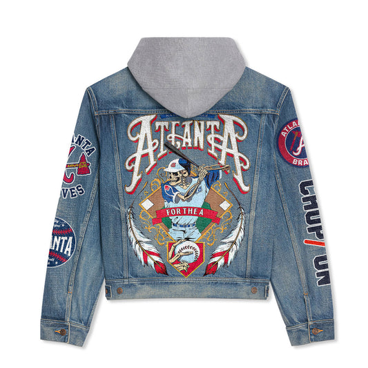 Aanta Braves Premium Hooded Denim Jacket New Collection AZBTHDJ000539