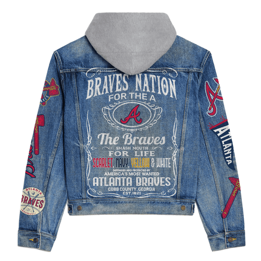 Aanta Braves Premium Hooded Denim Jacket New Collection AZBTHDJ000543