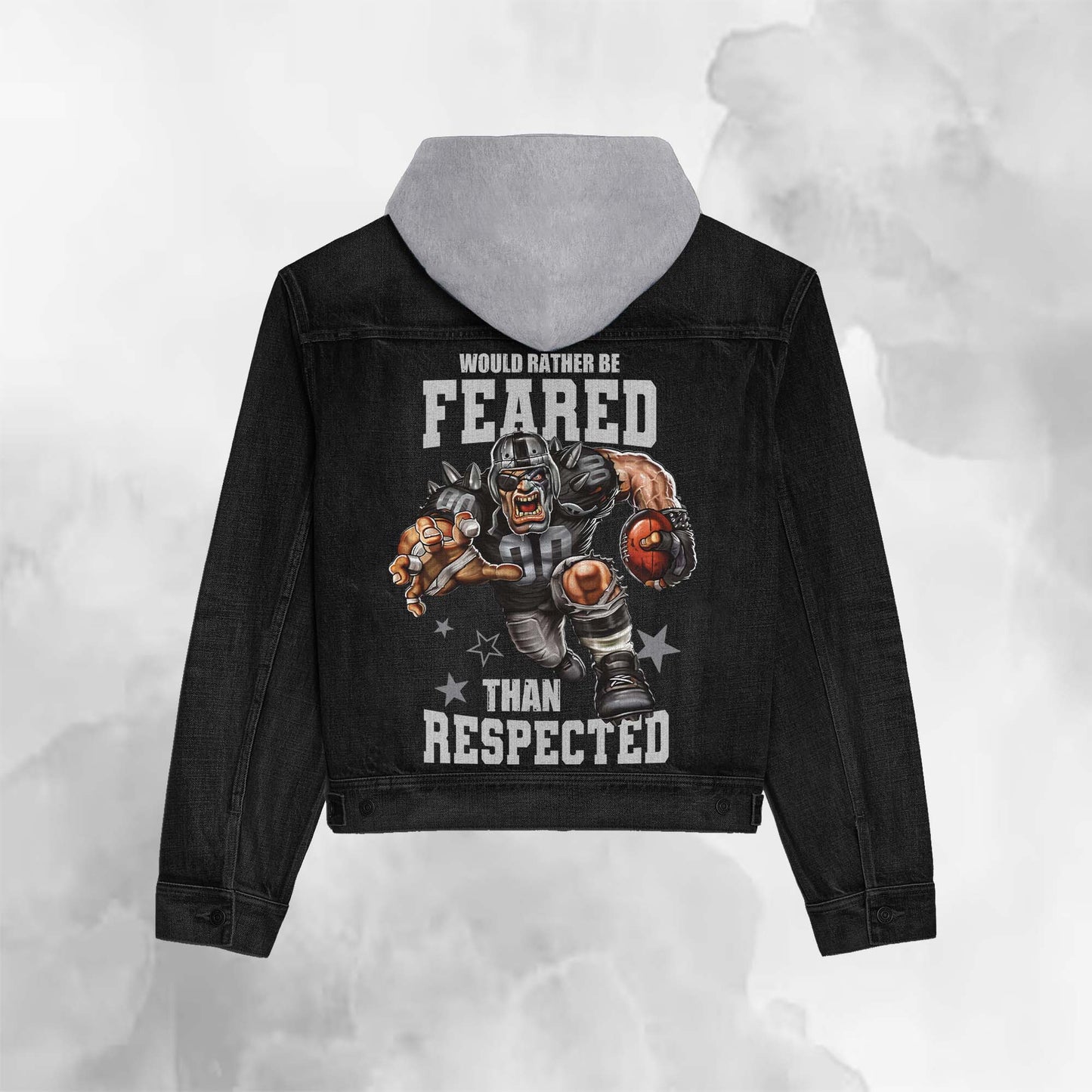 Las Vegas Raiders Premium Hooded Denim Jacket New Collection AZBTHDJ000172