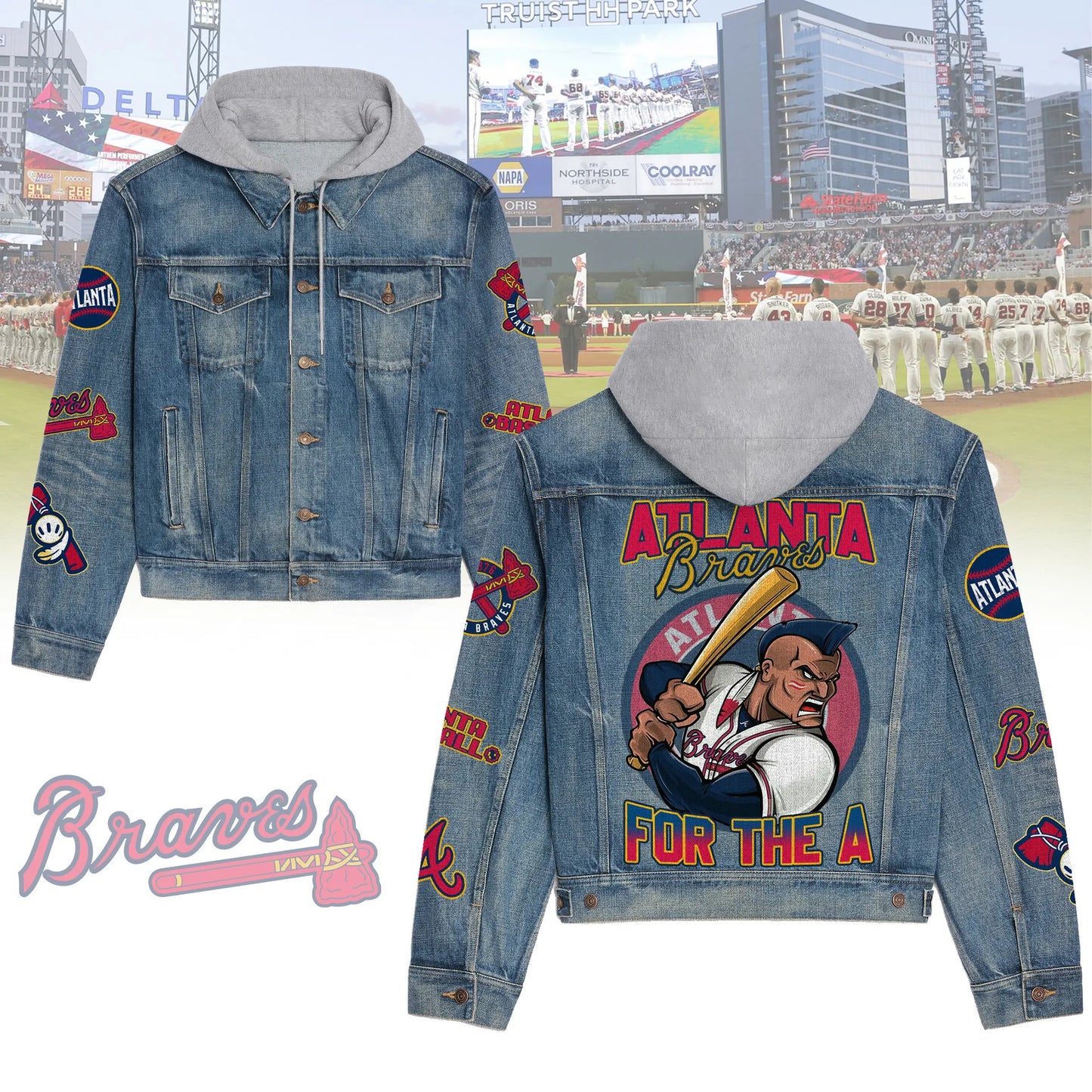 Aanta Braves Premium Hooded Denim Jacket New Collection AZBTHDJ000552