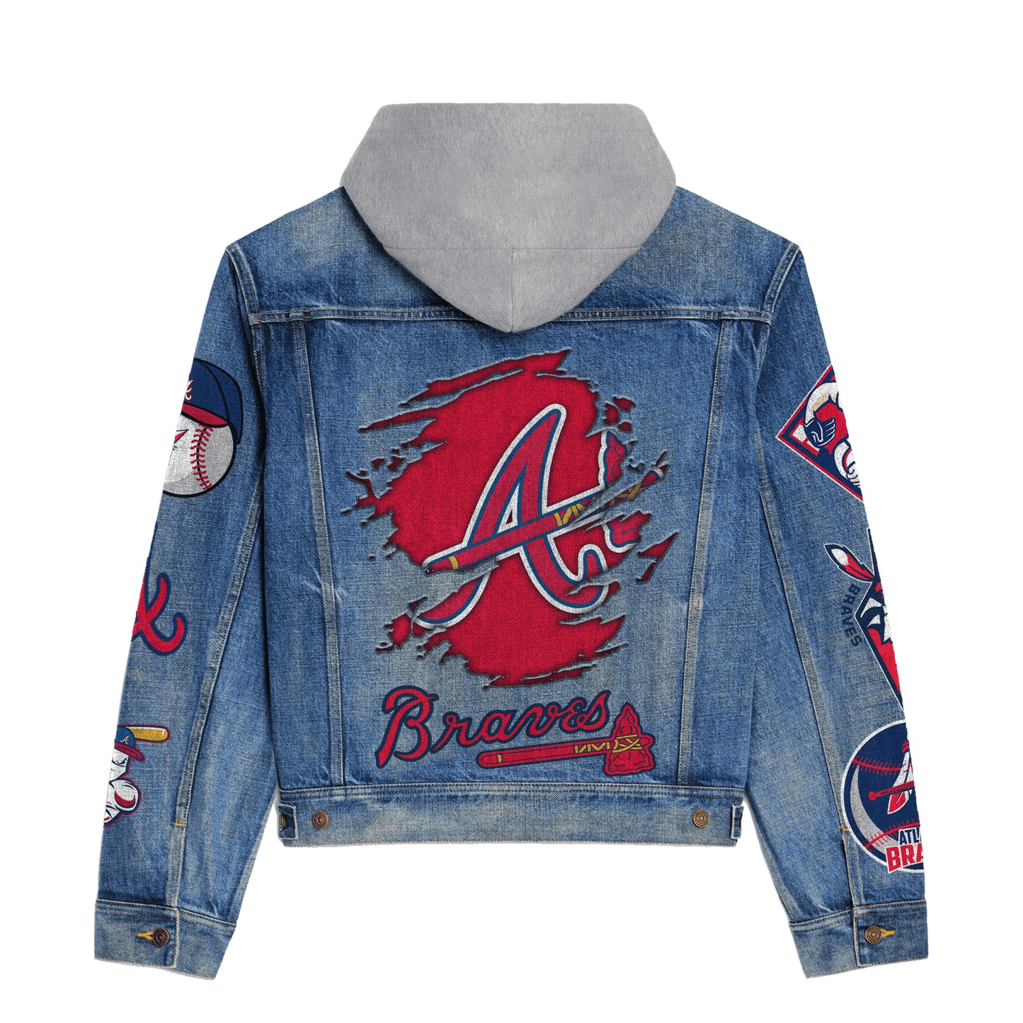 Aanta Braves Premium Hooded Denim Jacket New Collection AZBTHDJ000593