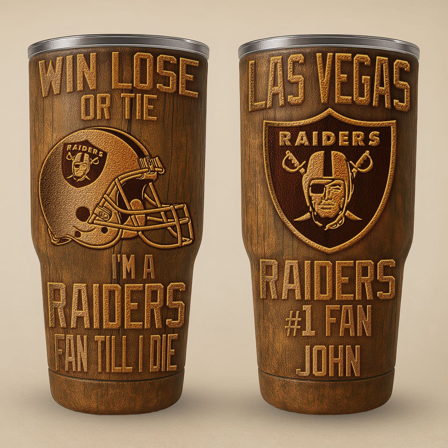 Las Vegas Raiders Premium Tumbler 30oz TD Gifts For Fans AZBTTB30OZ000017