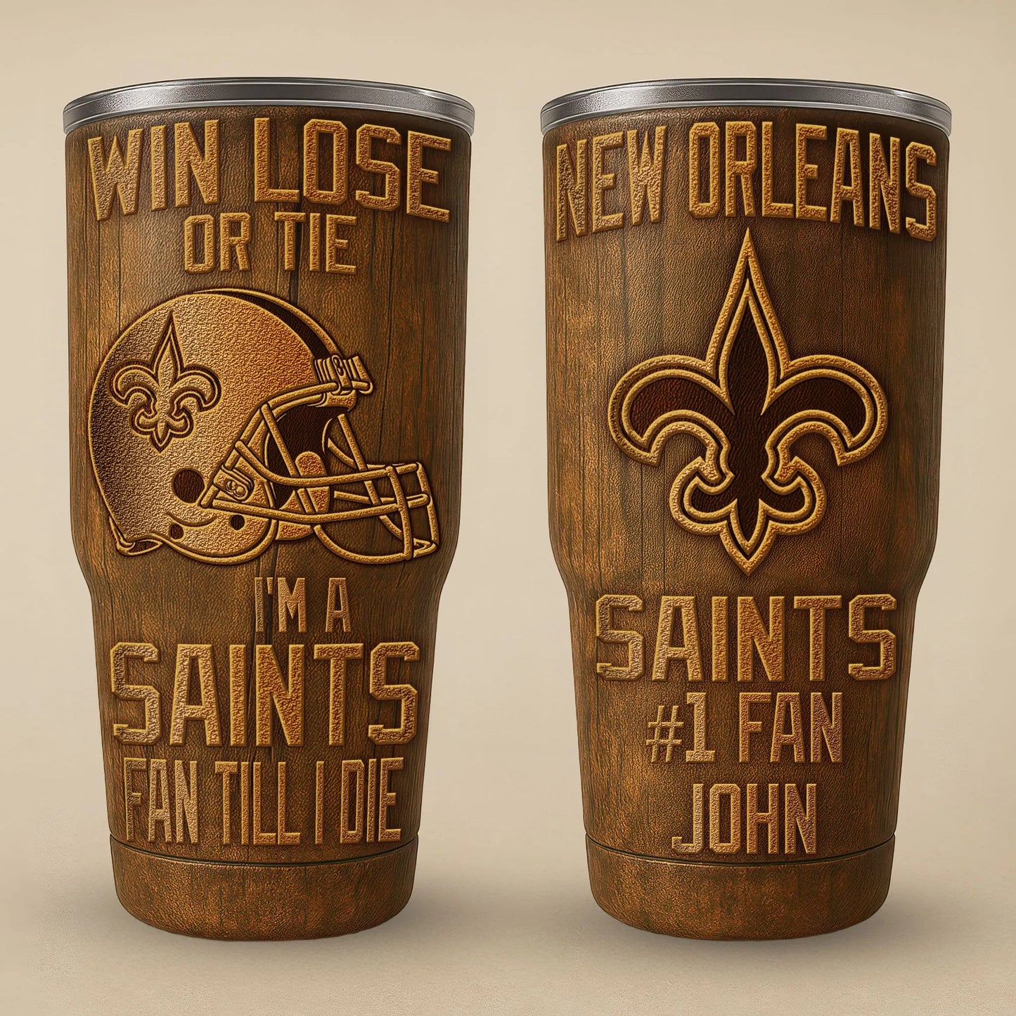 New Orleans Saints Premium Tumbler 30oz TD Gifts For Fans AZBTTB30OZ000026