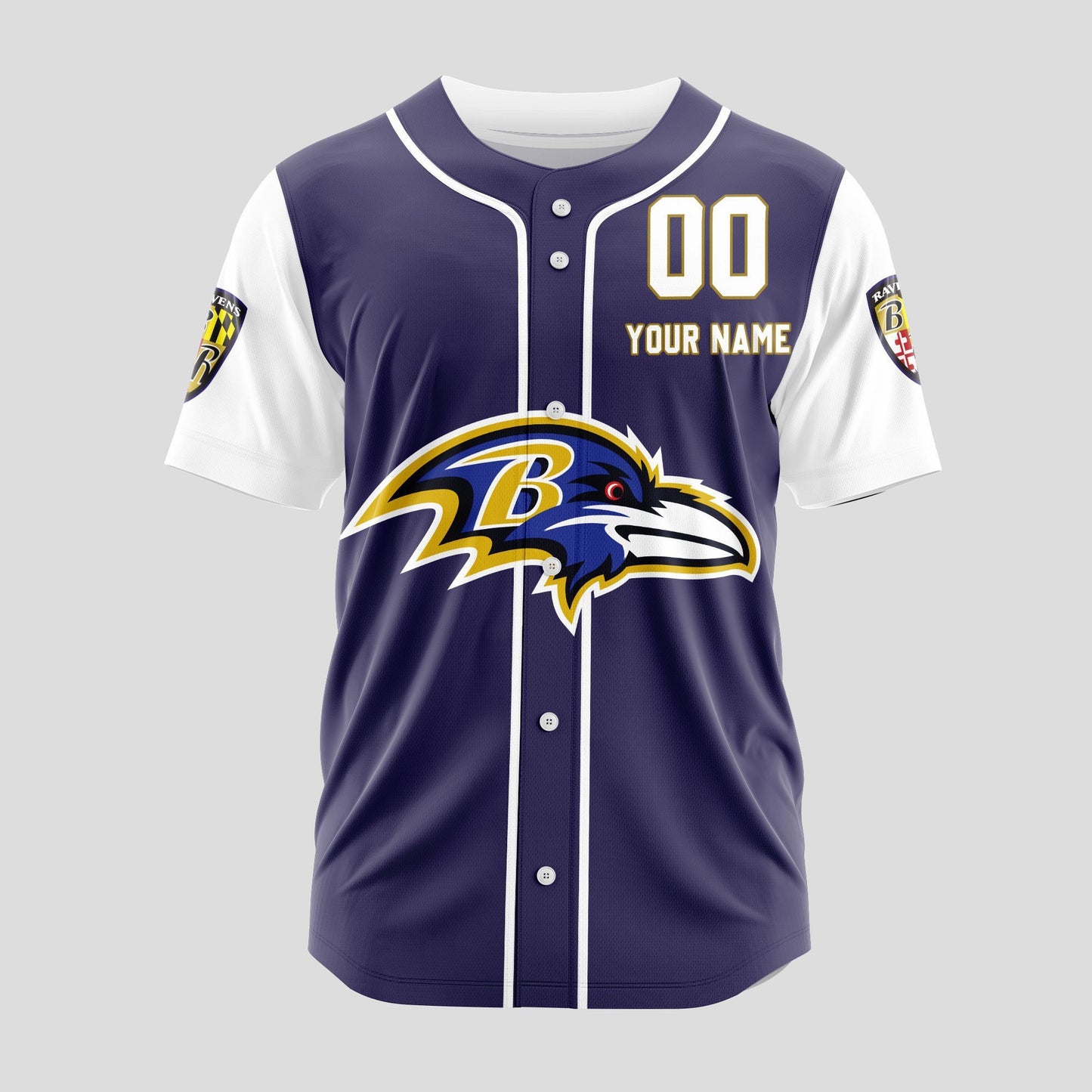 Baltimore Ravens Classic Baseball Jersey Customize Your Name & Number AZEMBJS000108