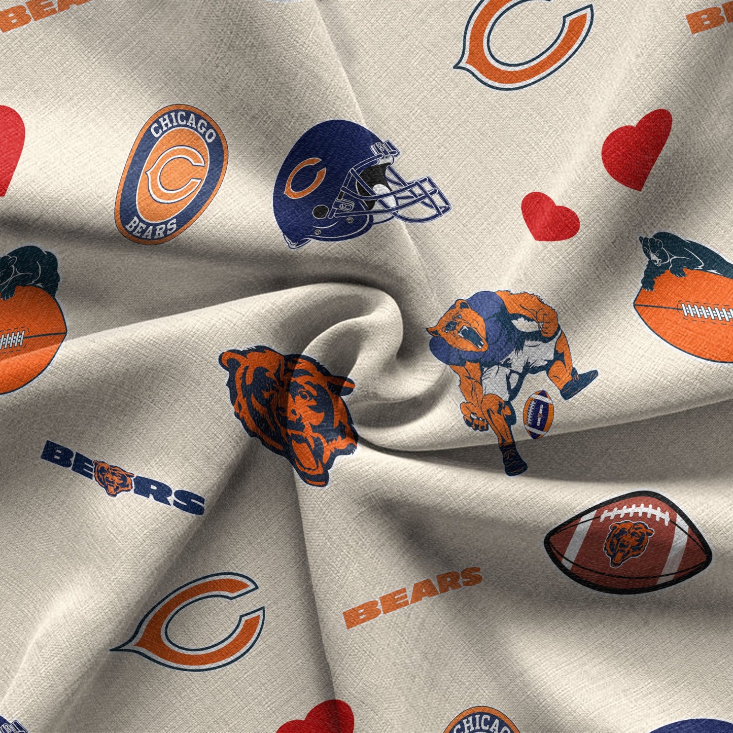 Chicago Bears Personalized Hawaiian Shirt 100% Cotton AZBTCHW000005