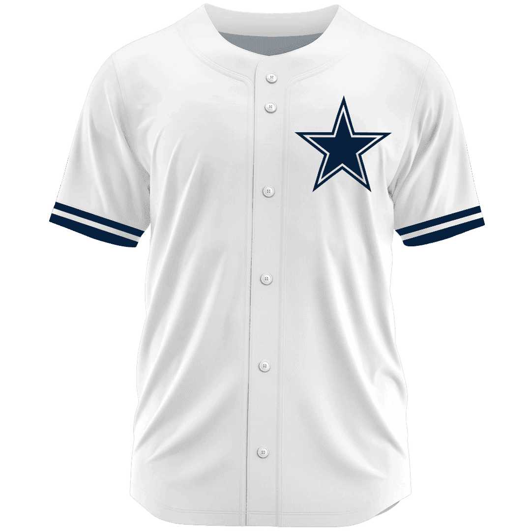 Dallas Cowboys Classic Baseball Jersey Customize Your Name & Number AZEMBJS000118