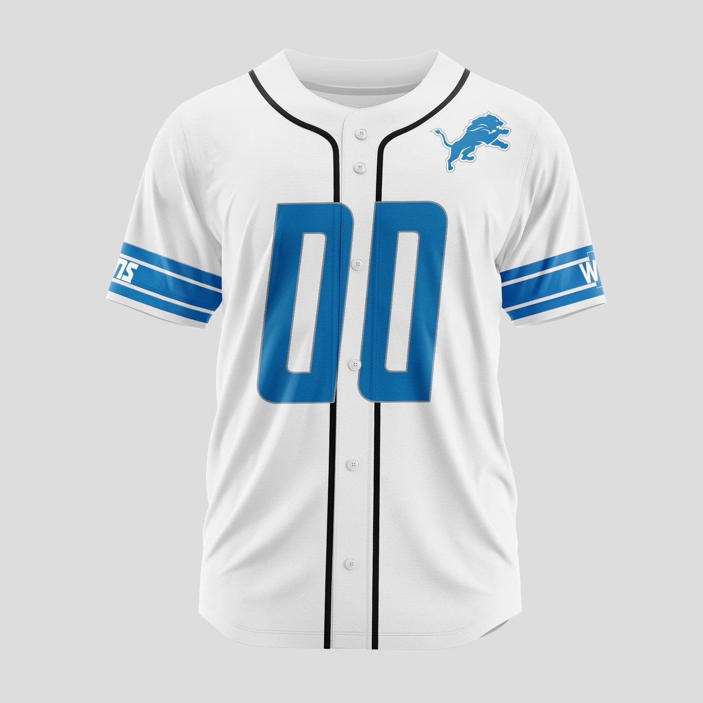 Detroit Lions Classic Baseball Jersey Customize Your Name & Number AZEMBJS000010