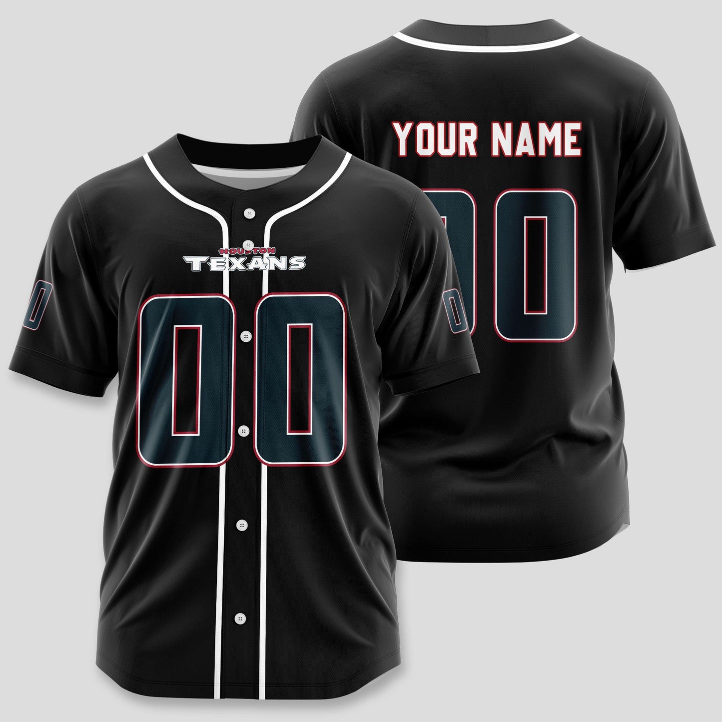 Houston Texans Classic Baseball Jersey Customize Your Name & Number AZEMBJS000016