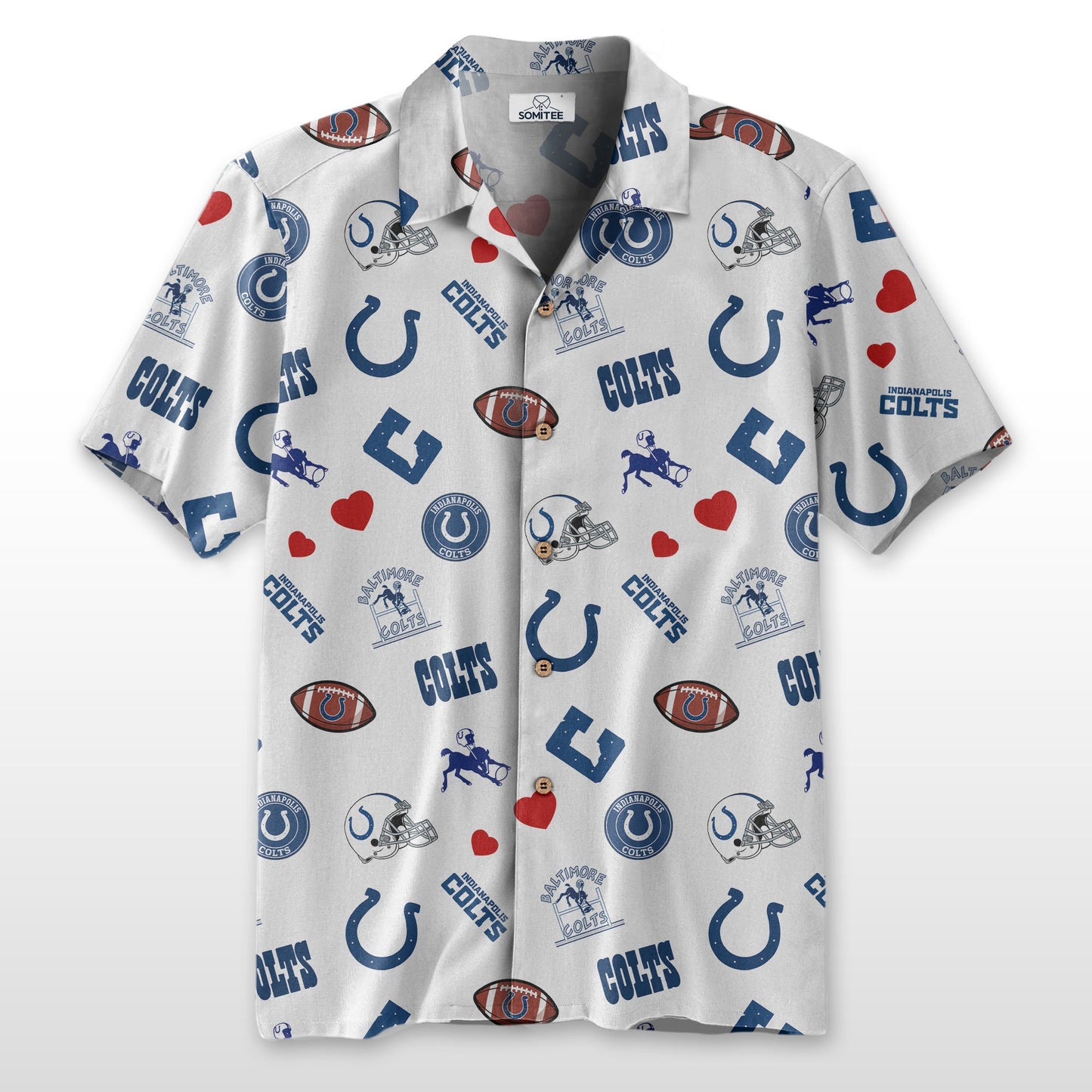 Indianapolis Colts Personalized Hawaiian Shirt 100% Cotton AZBTCHW000011