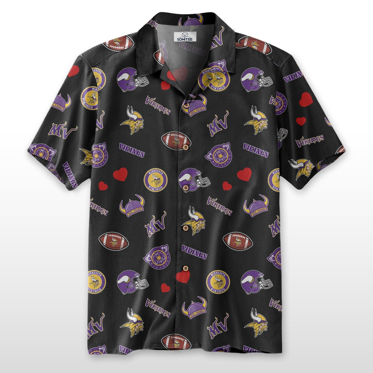 Minnesota Vikings Personalized Hawaiian Shirt 100% Cotton AZBTCHW000015