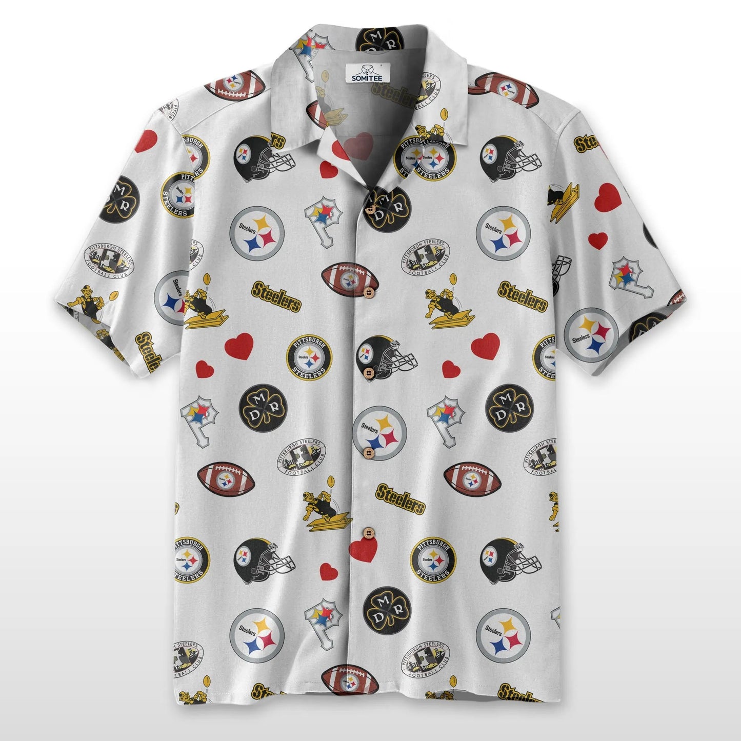 Pittsburgh Steelers Personalized Hawaiian Shirt 100% Cotton AZBTCHW000027