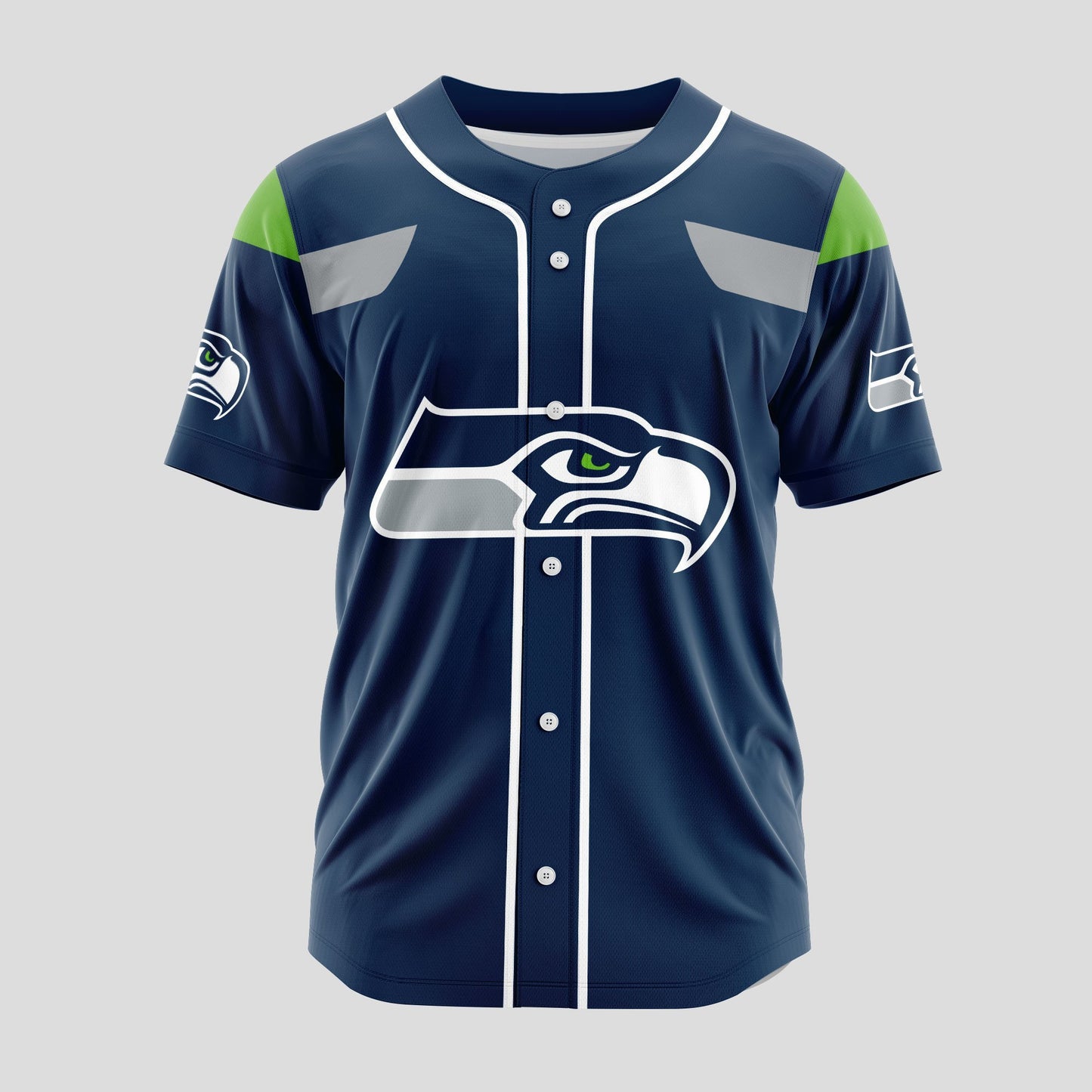 Seattle Seahawks Classic Baseball Jersey Customize Your Name & Number AZEMBJS000088