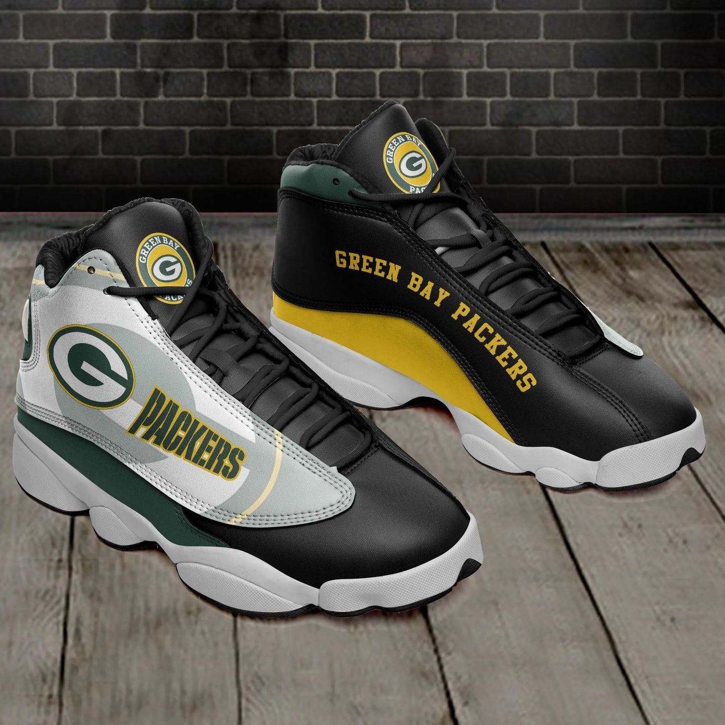 Green Bay Packers Air JD13 Sneakers 376