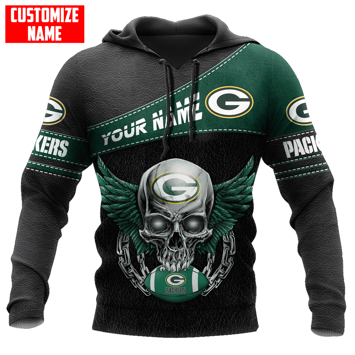 Green Bay Packers Personalized All Over Printed 726