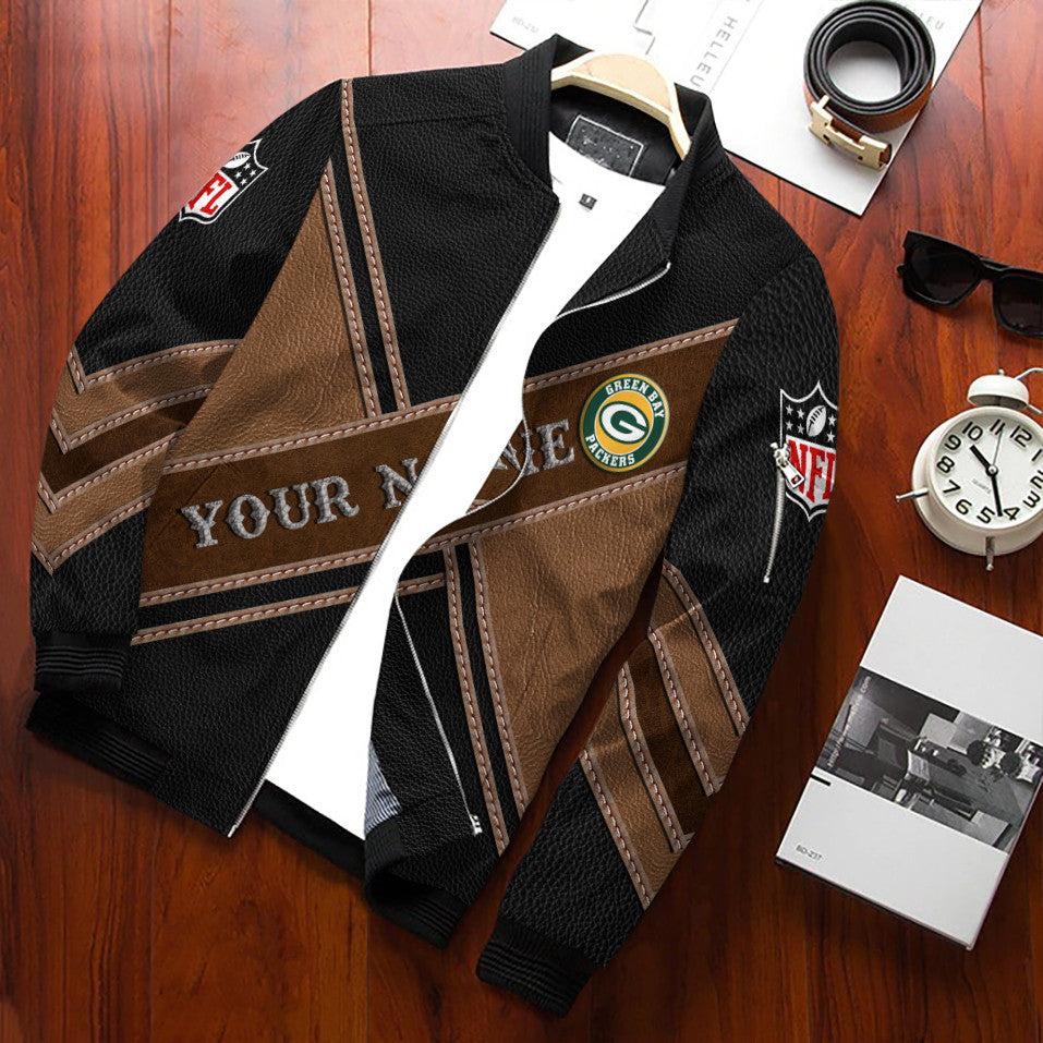 Green Bay Packers Personalized Bomber Jacket BG856