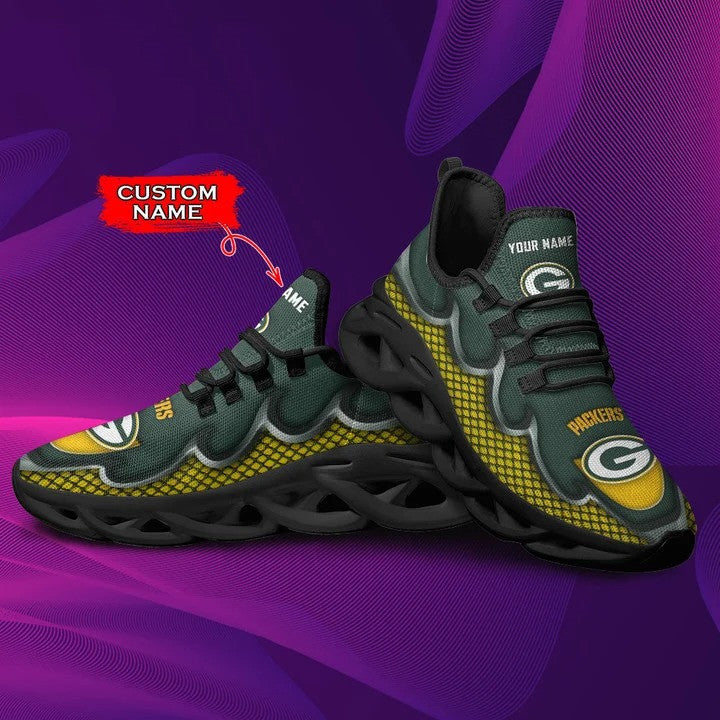 Green Bay Packers Personalized Yezy Running Sneakers BG396
