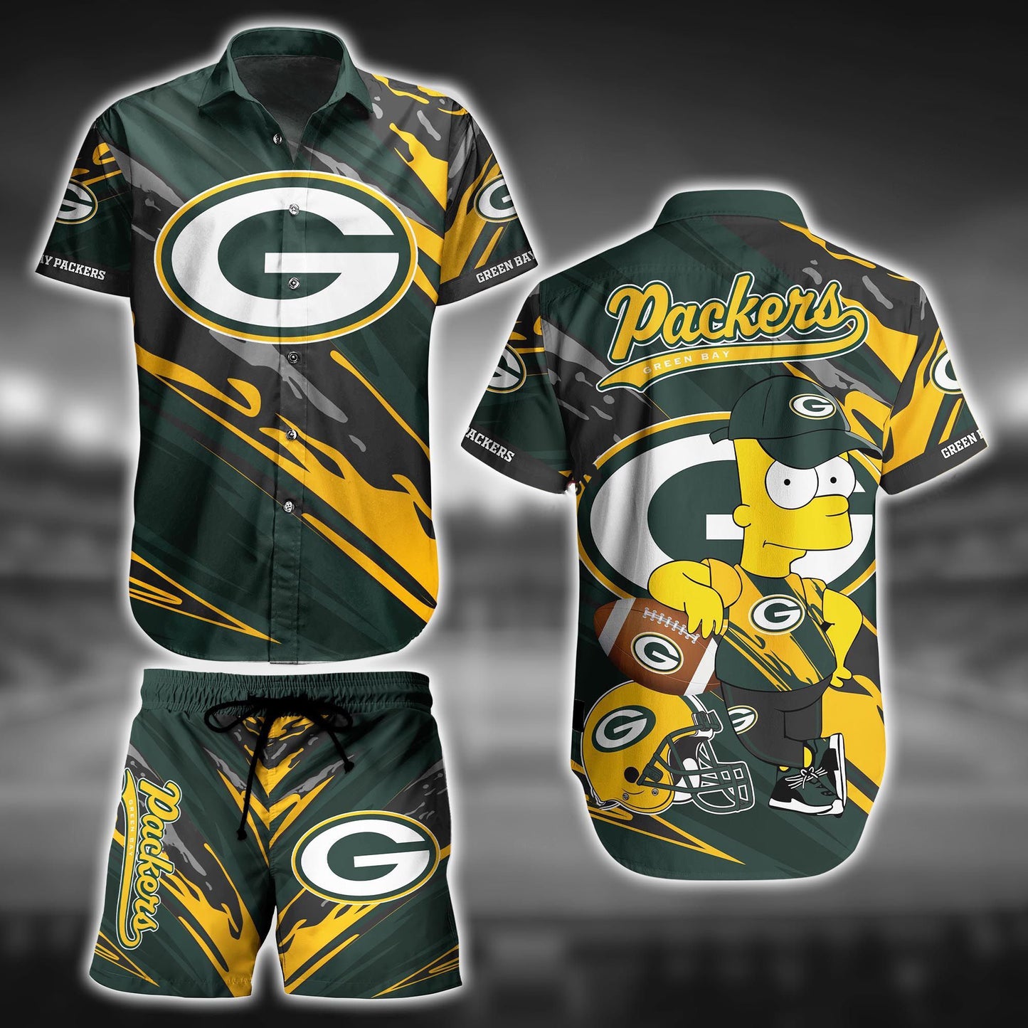 Green Bay Packers Shirt and Shorts BG200