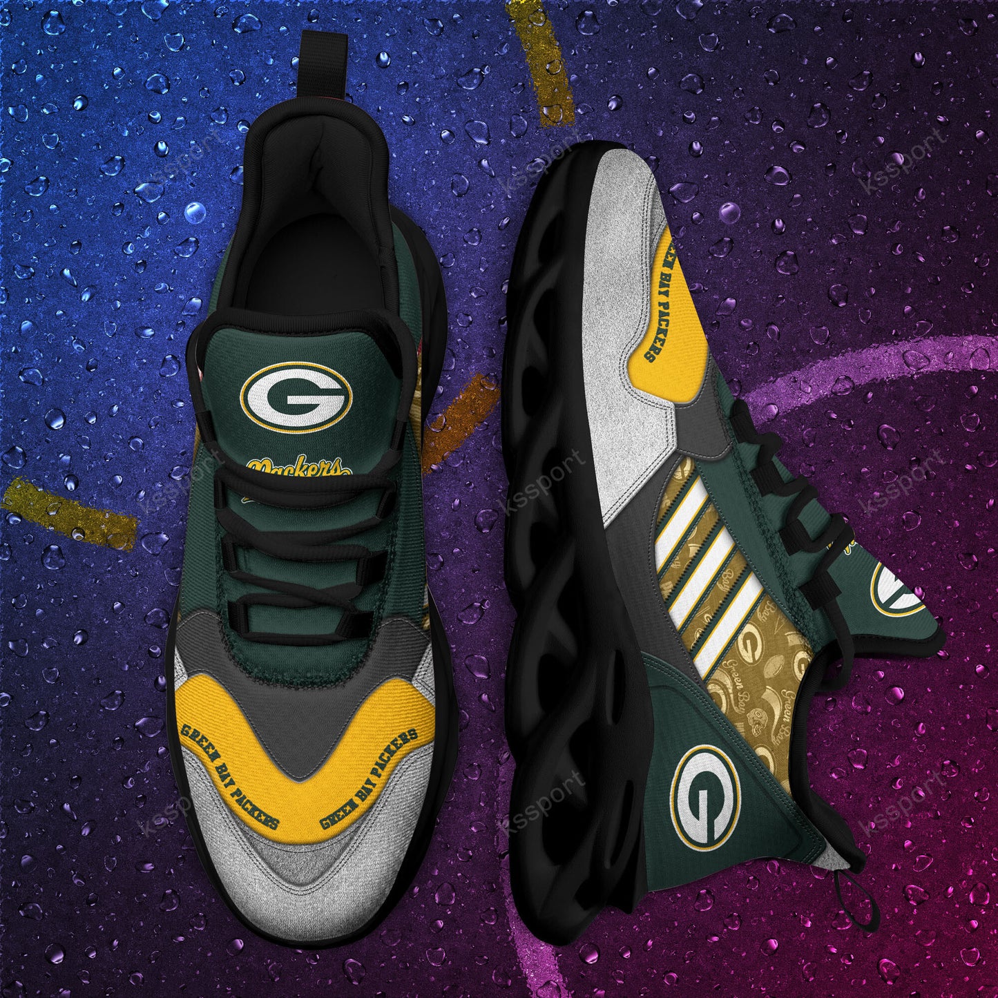 Green Bay Packers Yezy Running Sneakers BG730