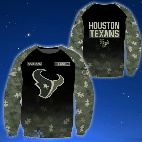 Houston Texans All Over Printed T-shirt Sweatshirt Hoodie AZCHD644