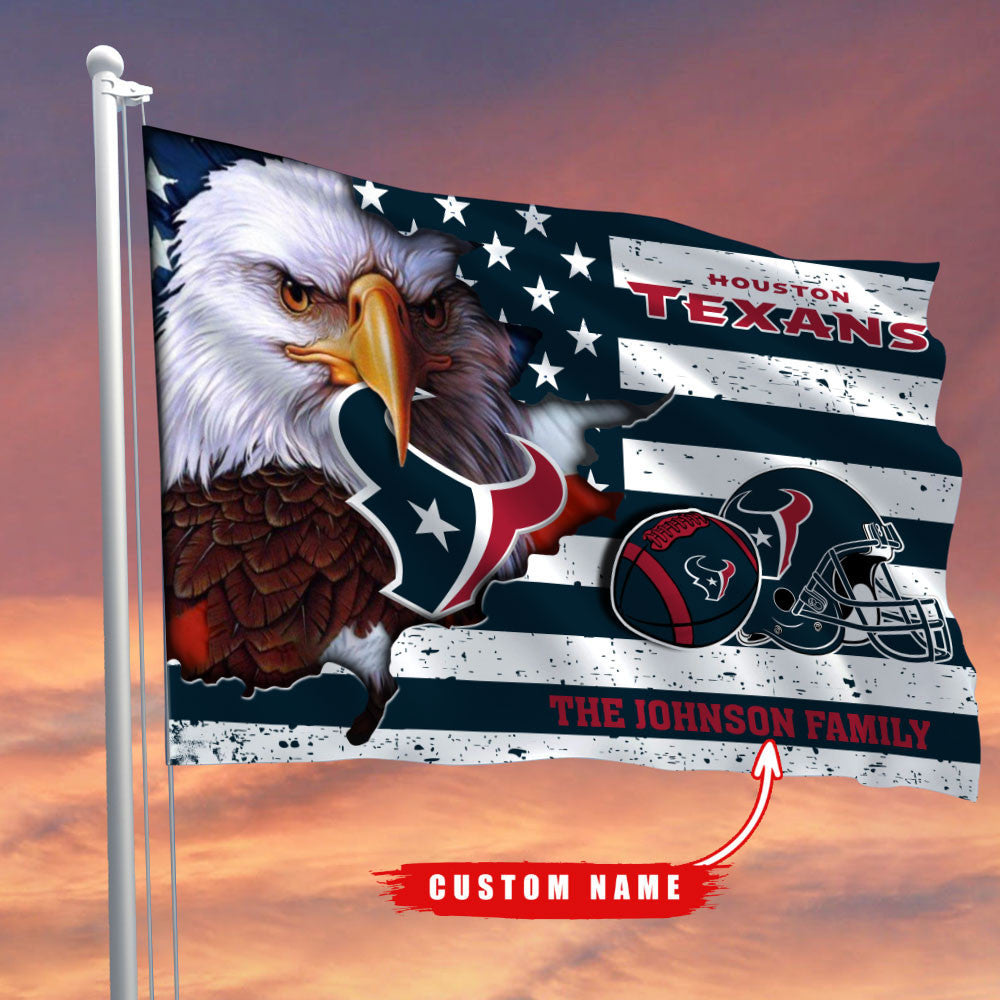 Houston Texans-Flag-Custom Name