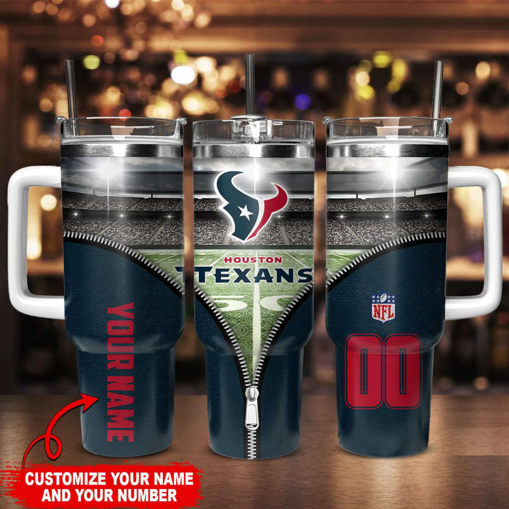 Houston Texans Personalized Limited Edition Sport Fan Gift 40oz Tumbler AZC40OZT123