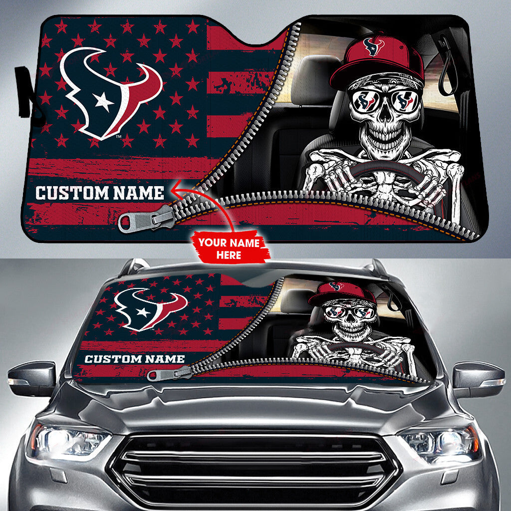 Houston Texans Personalized Auto Sun Shade BG74