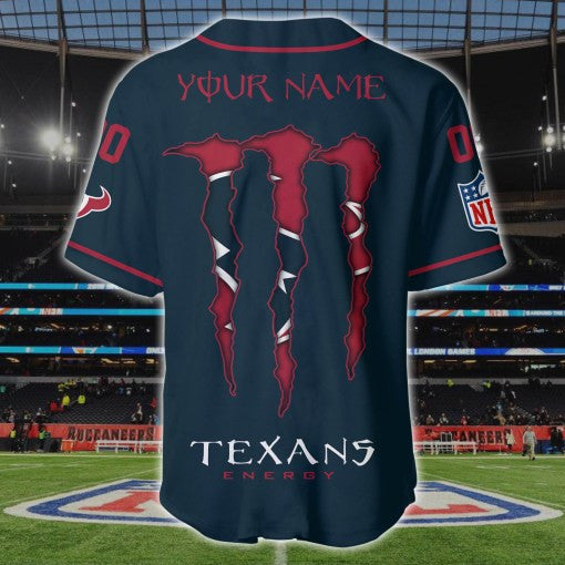 Houston Texans Personalized Baseball Jersey BG186